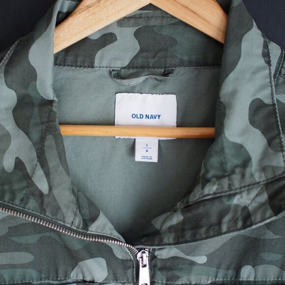 Old Navy | Camouflage Cotton Utility Jacket - Picture 2 of 6